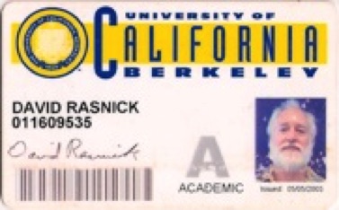 David Rasnick unieversity ID